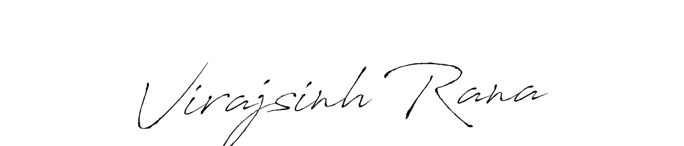 How to make Virajsinh Rana name signature. Use Antro_Vectra style for creating short signs online. This is the latest handwritten sign. Virajsinh Rana signature style 6 images and pictures png