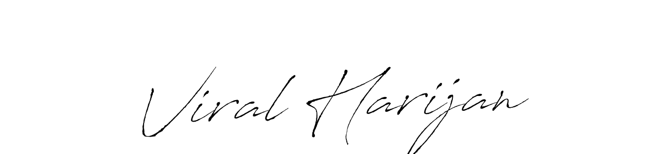 This is the best signature style for the Viral Harijan name. Also you like these signature font (Antro_Vectra). Mix name signature. Viral Harijan signature style 6 images and pictures png