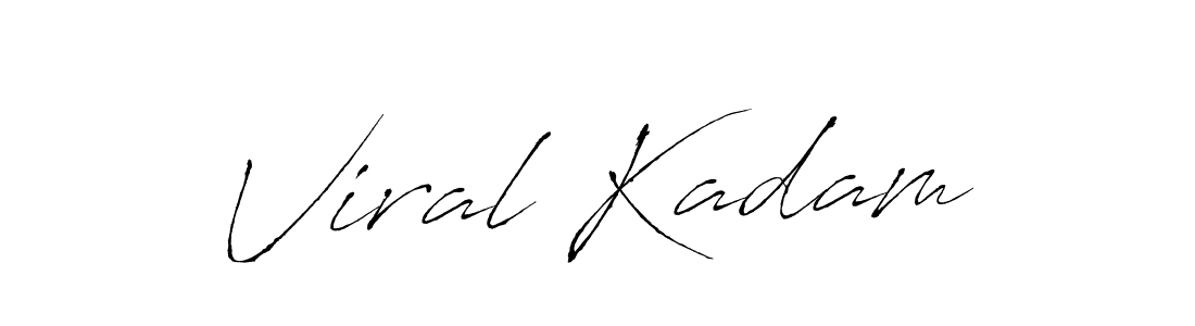 Use a signature maker to create a handwritten signature online. With this signature software, you can design (Antro_Vectra) your own signature for name Viral Kadam. Viral Kadam signature style 6 images and pictures png