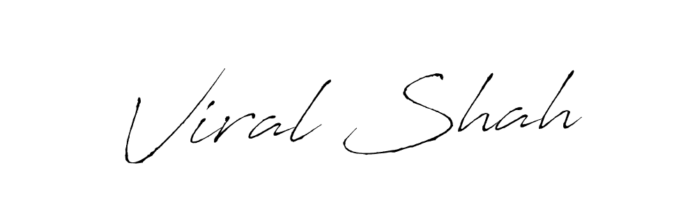 Viral Shah stylish signature style. Best Handwritten Sign (Antro_Vectra) for my name. Handwritten Signature Collection Ideas for my name Viral Shah. Viral Shah signature style 6 images and pictures png