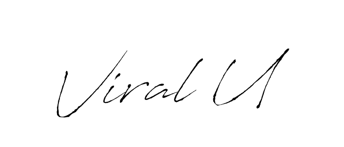 Make a beautiful signature design for name Viral U. Use this online signature maker to create a handwritten signature for free. Viral U signature style 6 images and pictures png