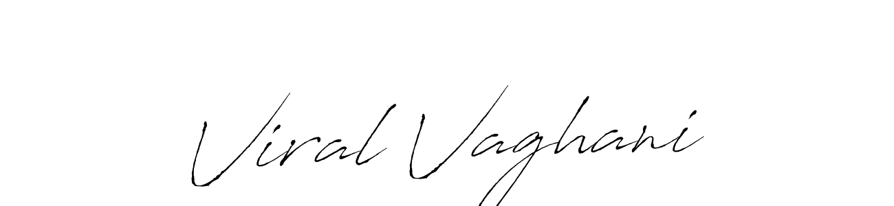 Use a signature maker to create a handwritten signature online. With this signature software, you can design (Antro_Vectra) your own signature for name Viral Vaghani. Viral Vaghani signature style 6 images and pictures png