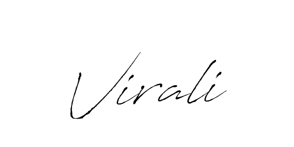 How to make Virali signature? Antro_Vectra is a professional autograph style. Create handwritten signature for Virali name. Virali signature style 6 images and pictures png