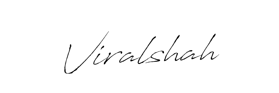 Make a beautiful signature design for name Viralshah. With this signature (Antro_Vectra) style, you can create a handwritten signature for free. Viralshah signature style 6 images and pictures png