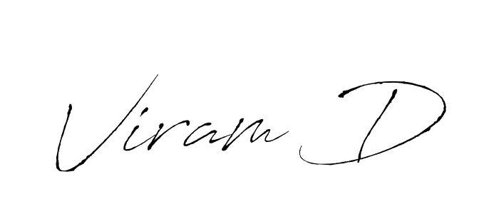 Use a signature maker to create a handwritten signature online. With this signature software, you can design (Antro_Vectra) your own signature for name Viram D. Viram D signature style 6 images and pictures png