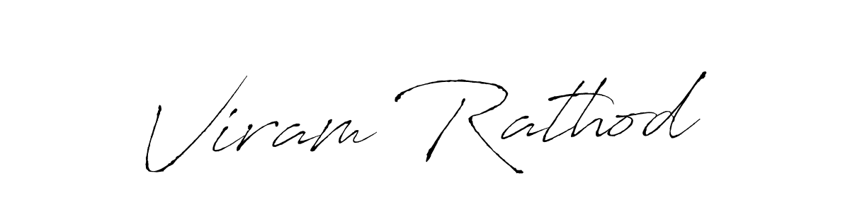 Viram Rathod stylish signature style. Best Handwritten Sign (Antro_Vectra) for my name. Handwritten Signature Collection Ideas for my name Viram Rathod. Viram Rathod signature style 6 images and pictures png