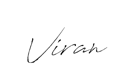 Use a signature maker to create a handwritten signature online. With this signature software, you can design (Antro_Vectra) your own signature for name Viran. Viran signature style 6 images and pictures png