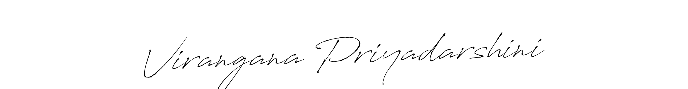 Create a beautiful signature design for name Virangana Priyadarshini. With this signature (Antro_Vectra) fonts, you can make a handwritten signature for free. Virangana Priyadarshini signature style 6 images and pictures png