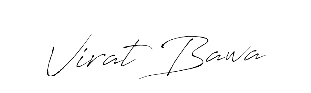 Antro_Vectra is a professional signature style that is perfect for those who want to add a touch of class to their signature. It is also a great choice for those who want to make their signature more unique. Get Virat Bawa name to fancy signature for free. Virat Bawa signature style 6 images and pictures png