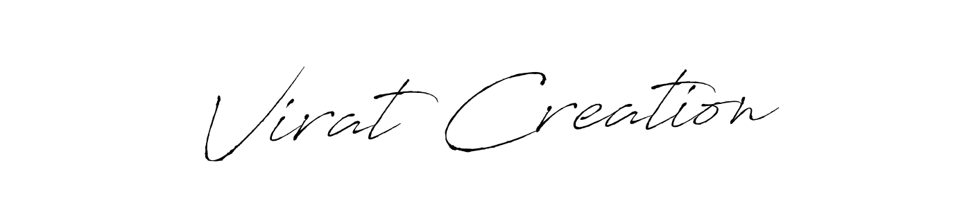 Similarly Antro_Vectra is the best handwritten signature design. Signature creator online .You can use it as an online autograph creator for name Virat Creation. Virat Creation signature style 6 images and pictures png