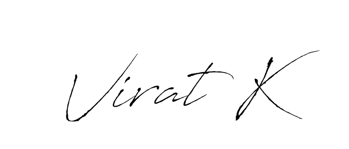 Virat K stylish signature style. Best Handwritten Sign (Antro_Vectra) for my name. Handwritten Signature Collection Ideas for my name Virat K. Virat K signature style 6 images and pictures png