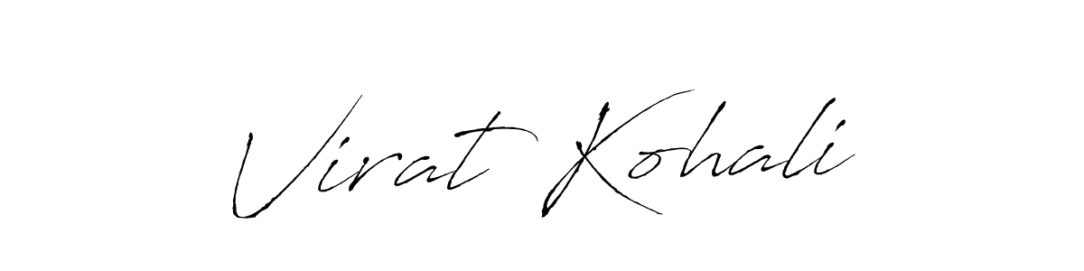 Similarly Antro_Vectra is the best handwritten signature design. Signature creator online .You can use it as an online autograph creator for name Virat Kohali. Virat Kohali signature style 6 images and pictures png