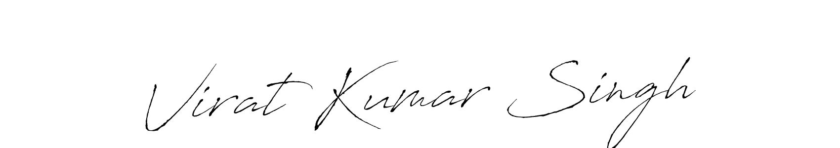 Design your own signature with our free online signature maker. With this signature software, you can create a handwritten (Antro_Vectra) signature for name Virat Kumar Singh. Virat Kumar Singh signature style 6 images and pictures png