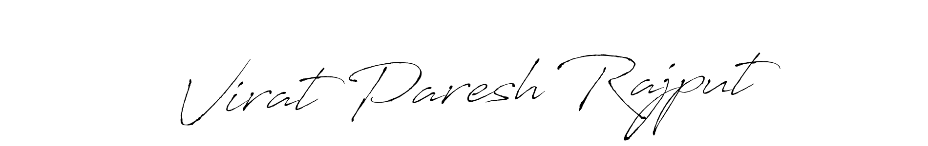 Make a beautiful signature design for name Virat Paresh Rajput. With this signature (Antro_Vectra) style, you can create a handwritten signature for free. Virat Paresh Rajput signature style 6 images and pictures png