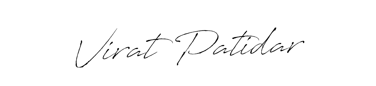 Antro_Vectra is a professional signature style that is perfect for those who want to add a touch of class to their signature. It is also a great choice for those who want to make their signature more unique. Get Virat Patidar name to fancy signature for free. Virat Patidar signature style 6 images and pictures png