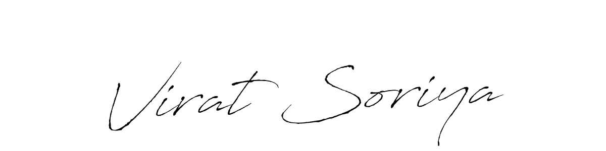 How to make Virat Soriya name signature. Use Antro_Vectra style for creating short signs online. This is the latest handwritten sign. Virat Soriya signature style 6 images and pictures png