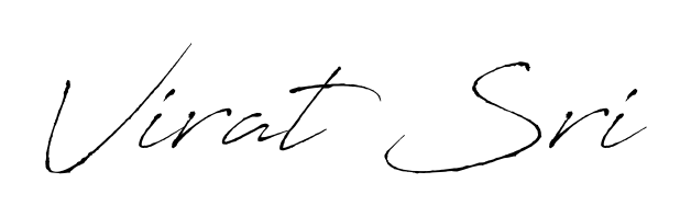 Get an exclusive digital autograph for Virat Sri. The Antro_Vectra typeface captures the charm of real penmanship on paper. Virat Sri signature style 6 images and pictures png