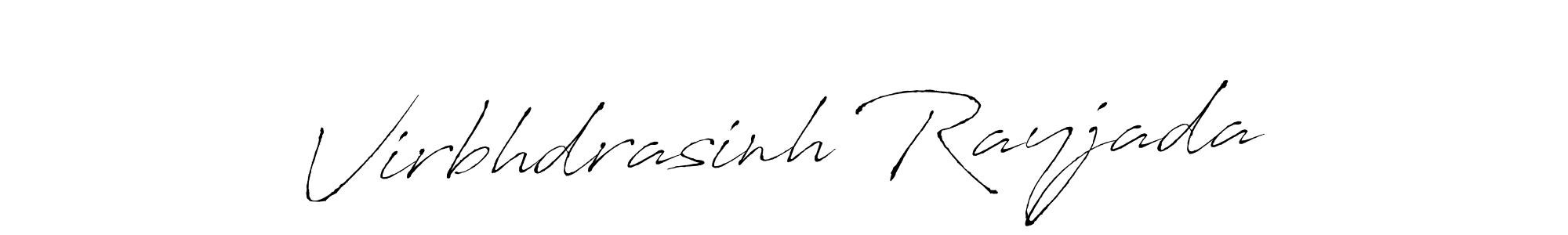 Create a beautiful signature design for name Virbhdrasinh Rayjada. With this signature (Antro_Vectra) fonts, you can make a handwritten signature for free. Virbhdrasinh Rayjada signature style 6 images and pictures png