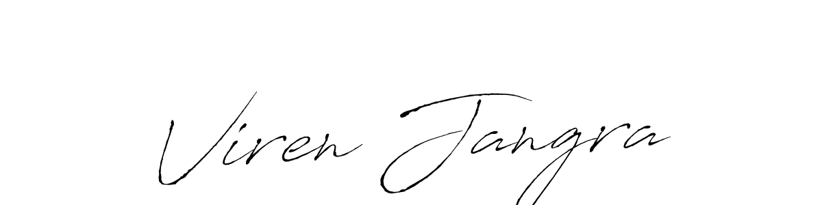 Antro_Vectra is a professional signature style that is perfect for those who want to add a touch of class to their signature. It is also a great choice for those who want to make their signature more unique. Get Viren Jangra name to fancy signature for free. Viren Jangra signature style 6 images and pictures png