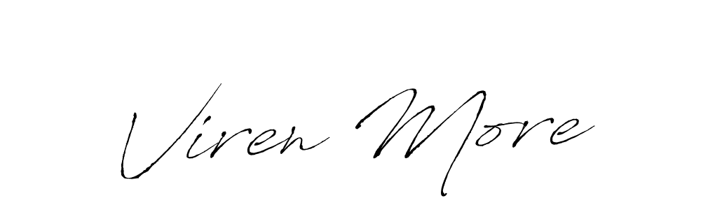 Also we have Viren More name is the best signature style. Create professional handwritten signature collection using Antro_Vectra autograph style. Viren More signature style 6 images and pictures png