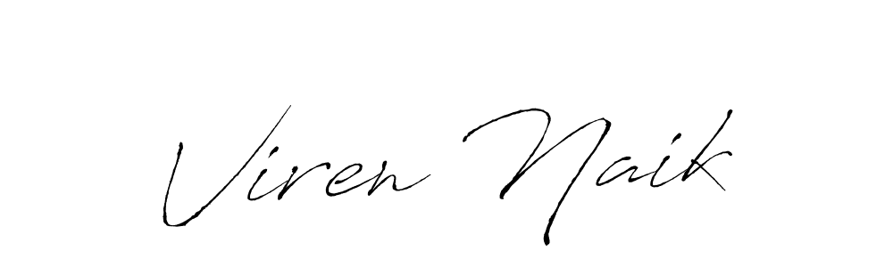 Create a beautiful signature design for name Viren Naik. With this signature (Antro_Vectra) fonts, you can make a handwritten signature for free. Viren Naik signature style 6 images and pictures png