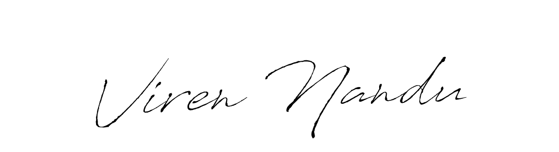 You can use this online signature creator to create a handwritten signature for the name Viren Nandu. This is the best online autograph maker. Viren Nandu signature style 6 images and pictures png