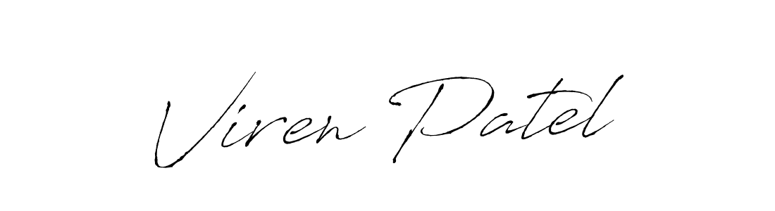 Create a beautiful signature design for name Viren Patel. With this signature (Antro_Vectra) fonts, you can make a handwritten signature for free. Viren Patel signature style 6 images and pictures png