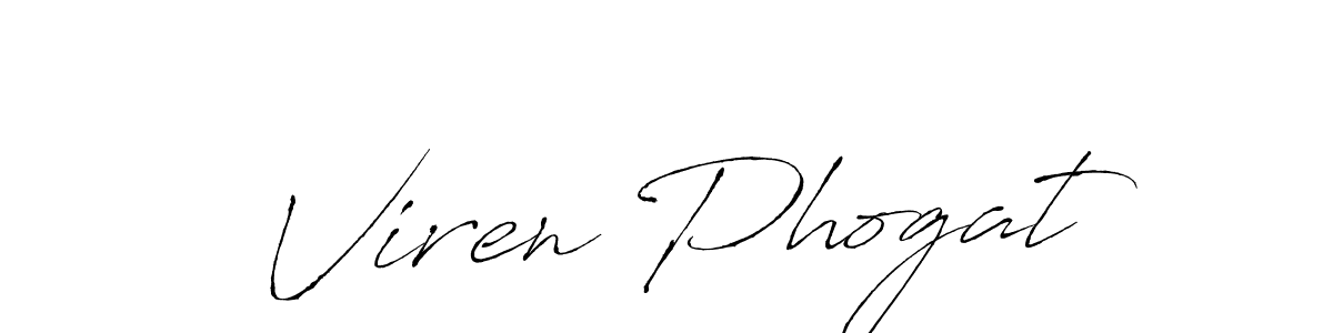 Viren Phogat stylish signature style. Best Handwritten Sign (Antro_Vectra) for my name. Handwritten Signature Collection Ideas for my name Viren Phogat. Viren Phogat signature style 6 images and pictures png