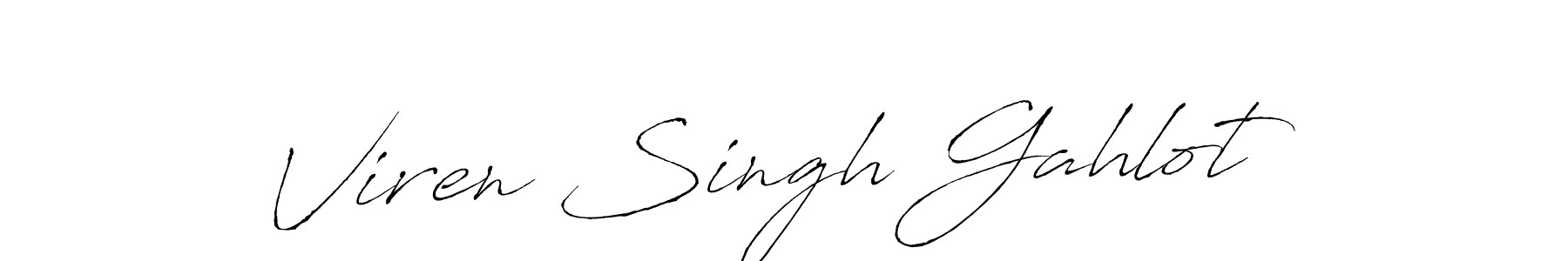 Viren Singh Gahlot stylish signature style. Best Handwritten Sign (Antro_Vectra) for my name. Handwritten Signature Collection Ideas for my name Viren Singh Gahlot. Viren Singh Gahlot signature style 6 images and pictures png