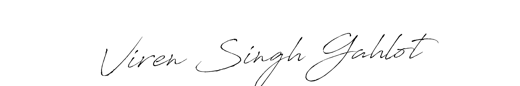 Viren Singh Gahlot stylish signature style. Best Handwritten Sign (Antro_Vectra) for my name. Handwritten Signature Collection Ideas for my name Viren Singh Gahlot. Viren Singh Gahlot signature style 6 images and pictures png