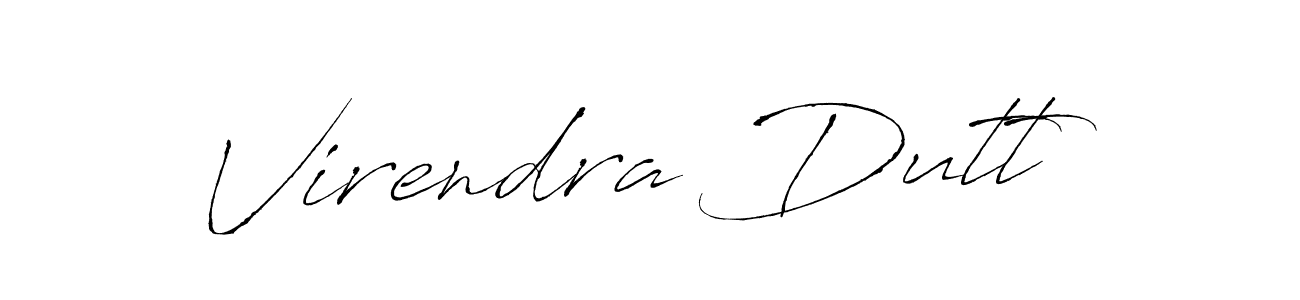 The best way (Antro_Vectra) to make a short signature is to pick only two or three words in your name. The name Virendra Dutt include a total of six letters. For converting this name. Virendra Dutt signature style 6 images and pictures png