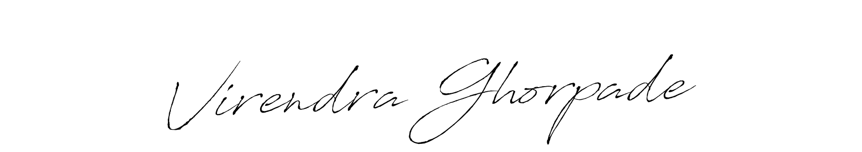 Also we have Virendra Ghorpade name is the best signature style. Create professional handwritten signature collection using Antro_Vectra autograph style. Virendra Ghorpade signature style 6 images and pictures png