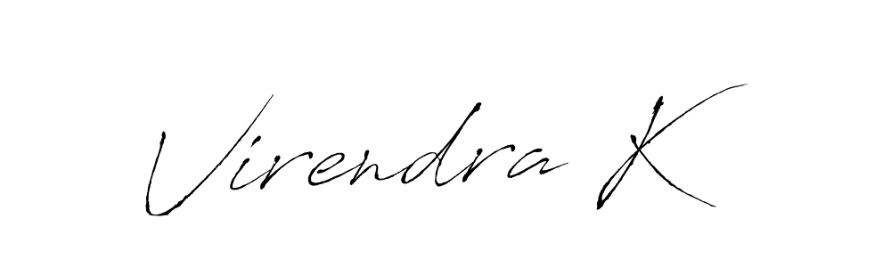 This is the best signature style for the Virendra K name. Also you like these signature font (Antro_Vectra). Mix name signature. Virendra K signature style 6 images and pictures png