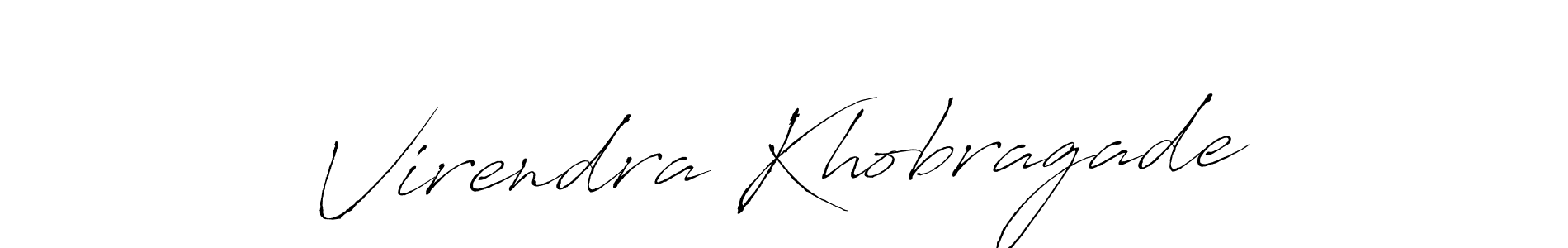 Virendra Khobragade stylish signature style. Best Handwritten Sign (Antro_Vectra) for my name. Handwritten Signature Collection Ideas for my name Virendra Khobragade. Virendra Khobragade signature style 6 images and pictures png