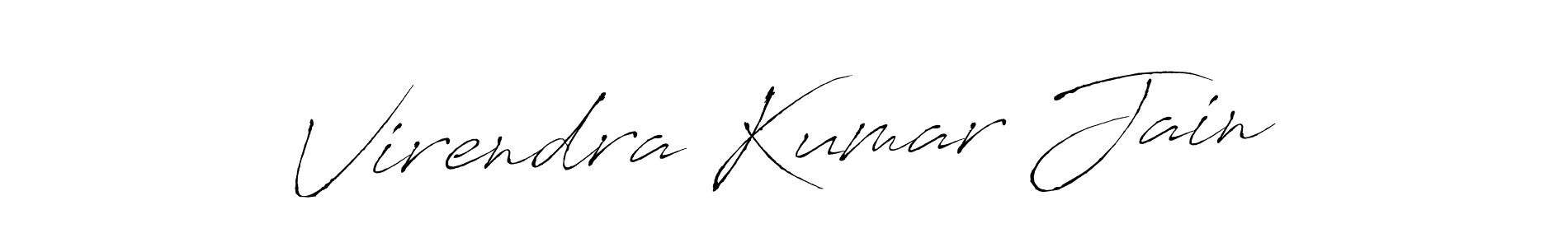 Design your own signature with our free online signature maker. With this signature software, you can create a handwritten (Antro_Vectra) signature for name Virendra Kumar Jain. Virendra Kumar Jain signature style 6 images and pictures png