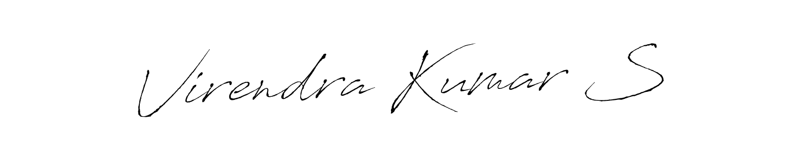 Use a signature maker to create a handwritten signature online. With this signature software, you can design (Antro_Vectra) your own signature for name Virendra Kumar S. Virendra Kumar S signature style 6 images and pictures png