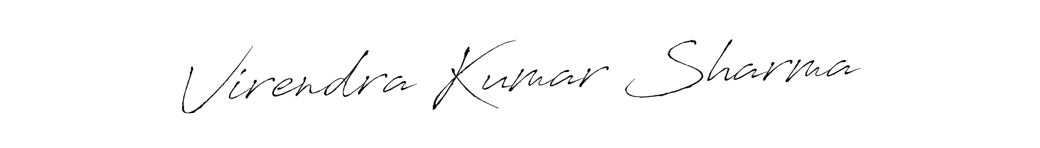 Use a signature maker to create a handwritten signature online. With this signature software, you can design (Antro_Vectra) your own signature for name Virendra Kumar Sharma. Virendra Kumar Sharma signature style 6 images and pictures png