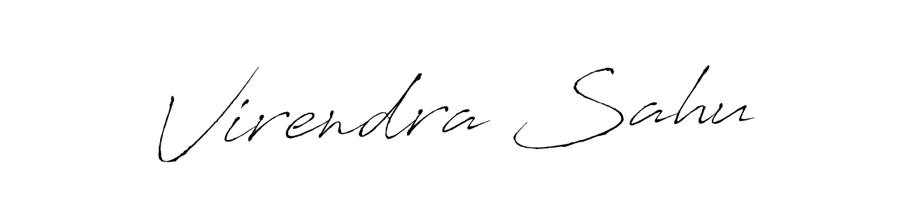 Virendra Sahu stylish signature style. Best Handwritten Sign (Antro_Vectra) for my name. Handwritten Signature Collection Ideas for my name Virendra Sahu. Virendra Sahu signature style 6 images and pictures png