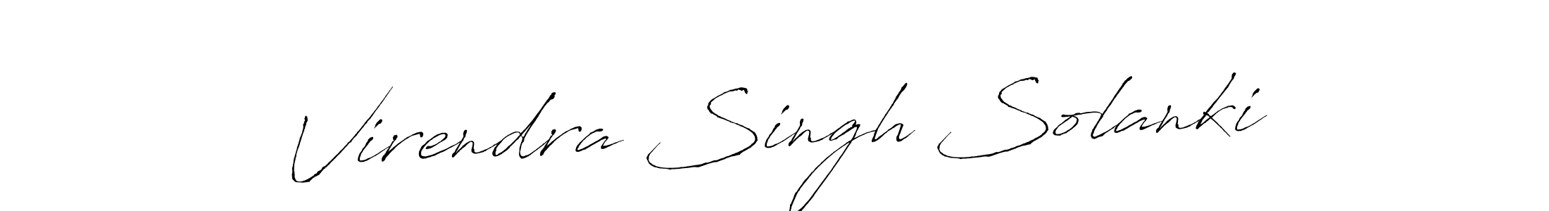Use a signature maker to create a handwritten signature online. With this signature software, you can design (Antro_Vectra) your own signature for name Virendra Singh Solanki. Virendra Singh Solanki signature style 6 images and pictures png
