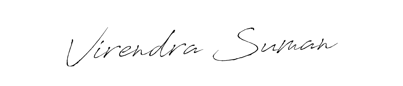 Similarly Antro_Vectra is the best handwritten signature design. Signature creator online .You can use it as an online autograph creator for name Virendra Suman. Virendra Suman signature style 6 images and pictures png