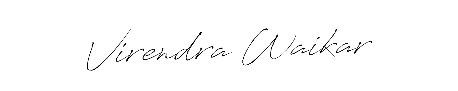 It looks lik you need a new signature style for name Virendra Waikar. Design unique handwritten (Antro_Vectra) signature with our free signature maker in just a few clicks. Virendra Waikar signature style 6 images and pictures png