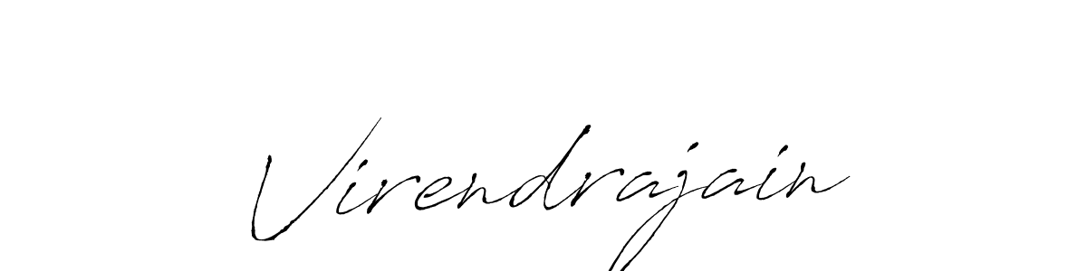 Create a beautiful signature design for name Virendrajain. With this signature (Antro_Vectra) fonts, you can make a handwritten signature for free. Virendrajain signature style 6 images and pictures png