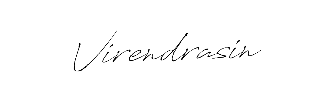 The best way (Antro_Vectra) to make a short signature is to pick only two or three words in your name. The name Virendrasin include a total of six letters. For converting this name. Virendrasin signature style 6 images and pictures png