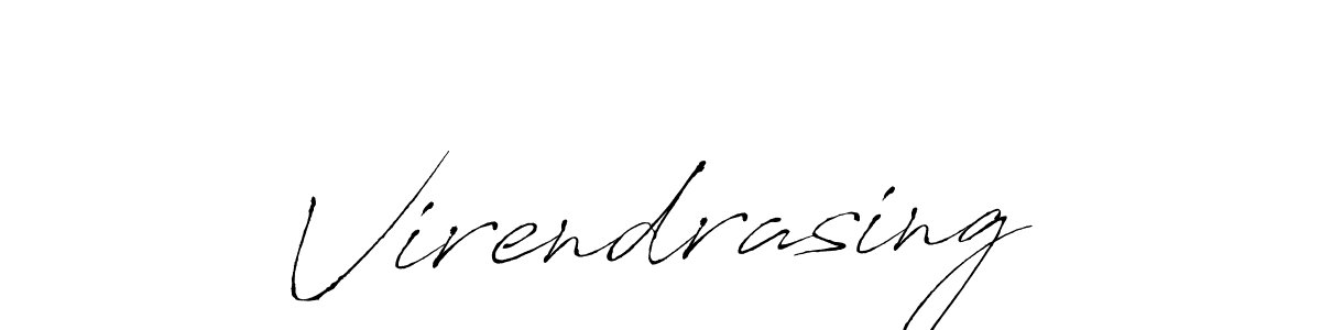 How to make Virendrasing signature? Antro_Vectra is a professional autograph style. Create handwritten signature for Virendrasing name. Virendrasing signature style 6 images and pictures png