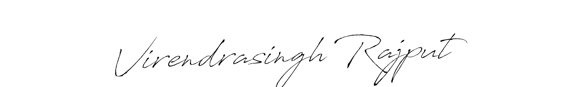 Use a signature maker to create a handwritten signature online. With this signature software, you can design (Antro_Vectra) your own signature for name Virendrasingh Rajput. Virendrasingh Rajput signature style 6 images and pictures png