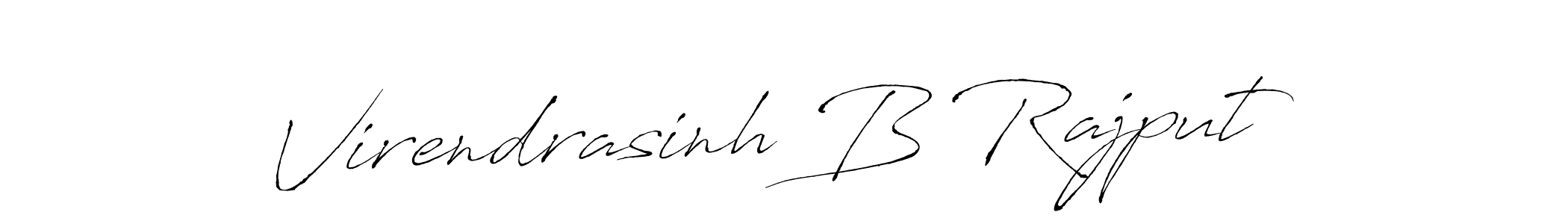 Use a signature maker to create a handwritten signature online. With this signature software, you can design (Antro_Vectra) your own signature for name Virendrasinh B Rajput. Virendrasinh B Rajput signature style 6 images and pictures png