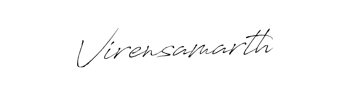 Design your own signature with our free online signature maker. With this signature software, you can create a handwritten (Antro_Vectra) signature for name Virensamarth. Virensamarth signature style 6 images and pictures png