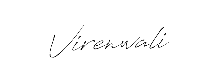 Use a signature maker to create a handwritten signature online. With this signature software, you can design (Antro_Vectra) your own signature for name Virenwali. Virenwali signature style 6 images and pictures png