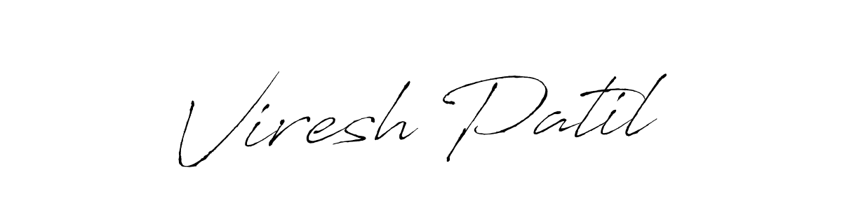 Create a beautiful signature design for name Viresh Patil. With this signature (Antro_Vectra) fonts, you can make a handwritten signature for free. Viresh Patil signature style 6 images and pictures png