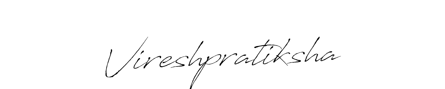Use a signature maker to create a handwritten signature online. With this signature software, you can design (Antro_Vectra) your own signature for name Vireshpratiksha. Vireshpratiksha signature style 6 images and pictures png